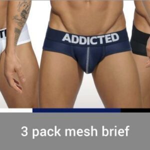 ADDICTED 3 Pack Mesh Brief Push up