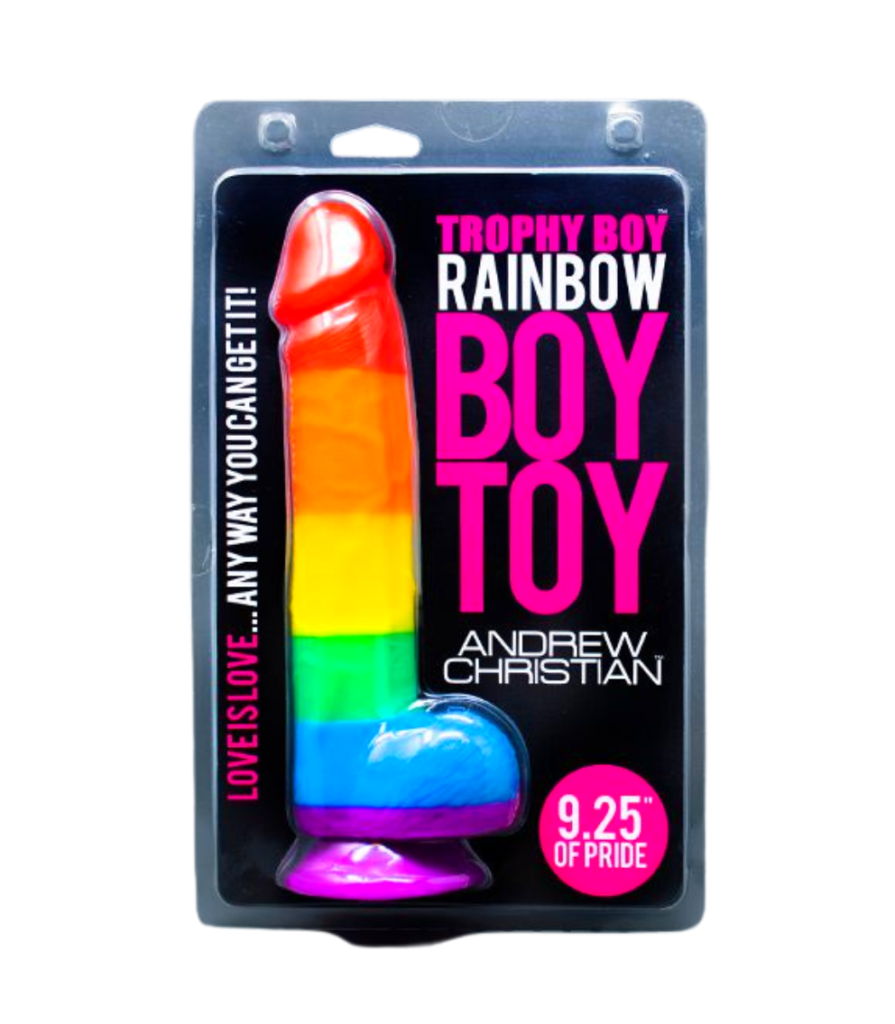 Andrew Christian TROPHY BOY Rainbow 23.5 cm Boy Toy Dildo