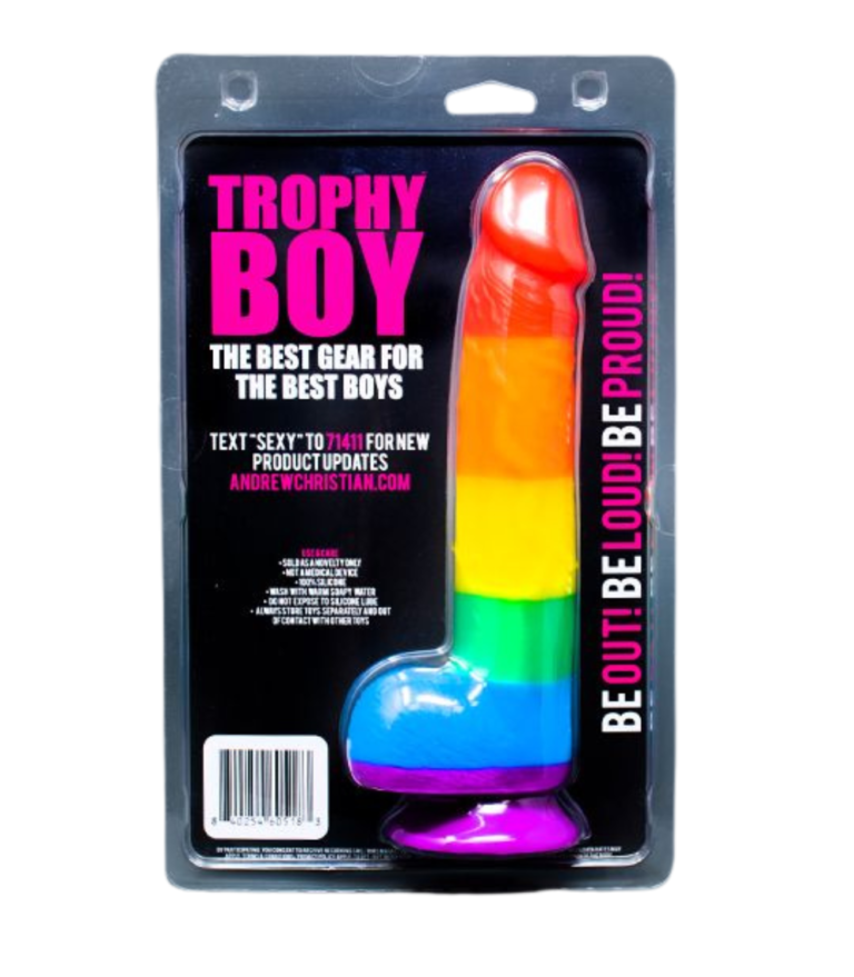 Andrew Christian TROPHY BOY Rainbow 23.5 cm Boy Toy Dildo