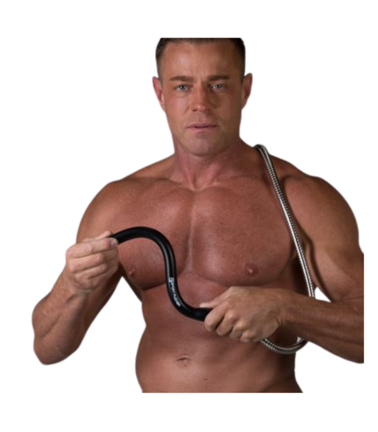 Sport Fucker Douche anale flexible Locker Room pantalon bleu 15 cm