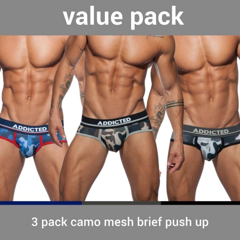 ADDICTED Three Pack Camo Brief