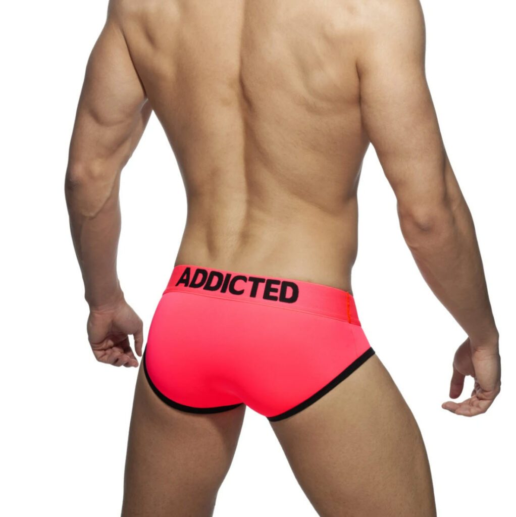 ADDICTED Neon Pink Cockring Swimderwear Brief