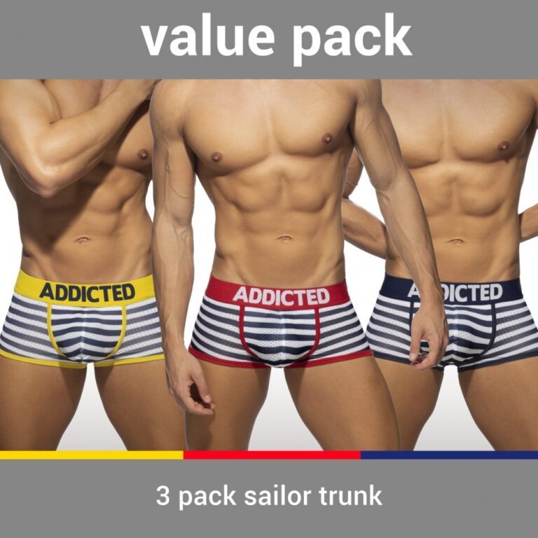 ADDICTED Three Pack Sailor Push up Boxer