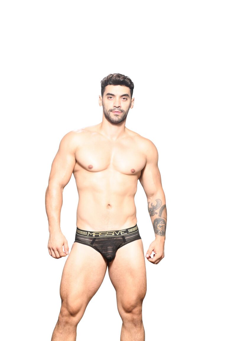 Andrew Christian MASSIVE Sheer Stripe Brief