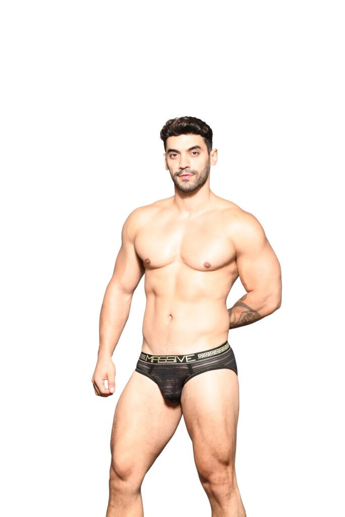 Andrew Christian MASSIVE Sheer Stripe Brief