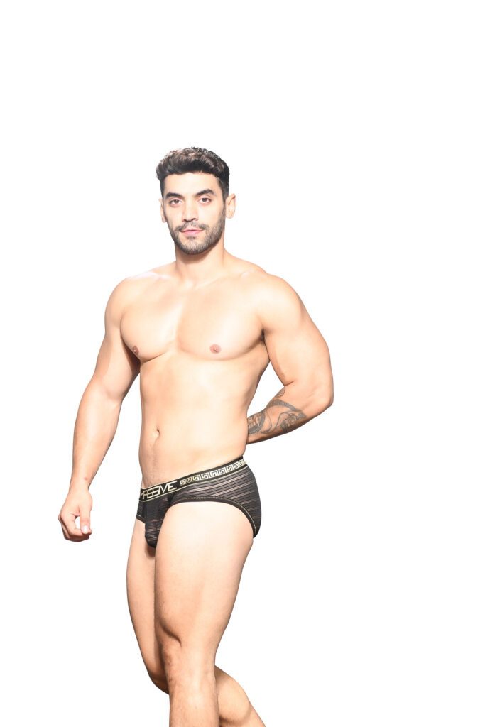Andrew Christian MASSIVE Sheer Stripe Brief