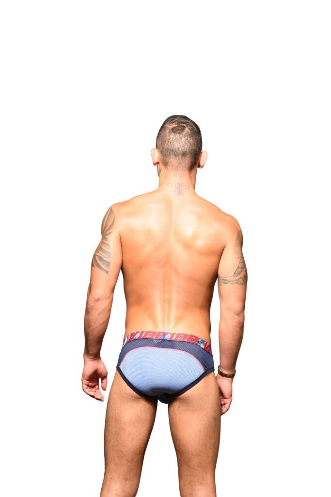 Andrew Christian Vibe Stripe Sports Mesh Brief