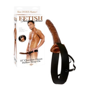 Fetish Fantasy - 10 inch Hollow Strap On braun
