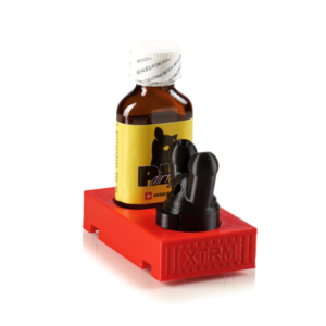 Poppers gift box red with 1 bottle and leak proof sniffer